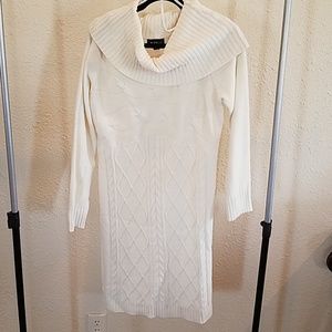 IVORY SWEATER DRESS